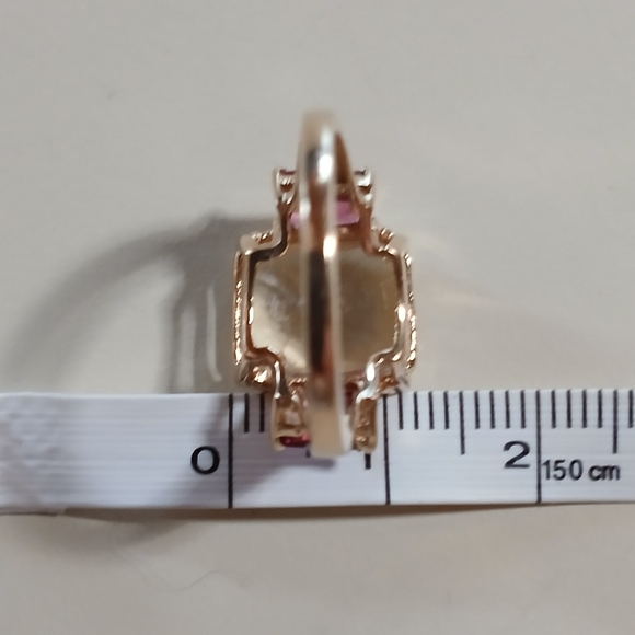 🌟14k Yellow Gold Beryl & Pink Tourmaline Ring🌟 - Picture 14 of 16